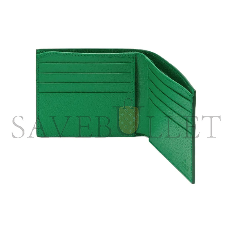 Gvc*1 green interior gg bi-fold wallet 768243 (21*9cm)